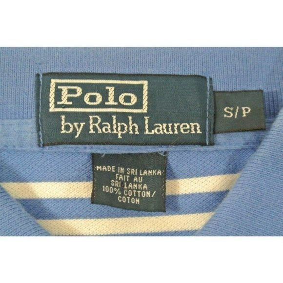 Polo Ralph Lauren Collared Shirt Blue Striped Mens Small  Relaxed Oversize Fit - Picture 8 of 10